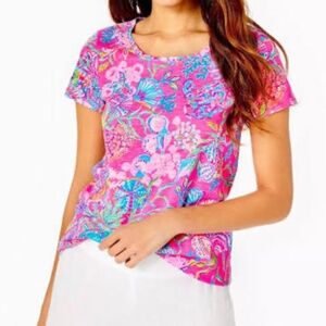 Lilly Pulitzer Etta Scoop Neck Top